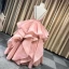 Luxus / Herrlich Champagner Ballkleider 2019 Ballkleid Rundhalsausschnitt Ärmellos Perlenstickerei Lange Fallende Rüsche Rückenfreies Festliche Kleider