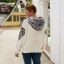 Fashion Casual Women Tops Leopard Hoodies 2021 Sweatshirts White Plush Loose Fall Winter Long Sleeve Hooded Street Wear