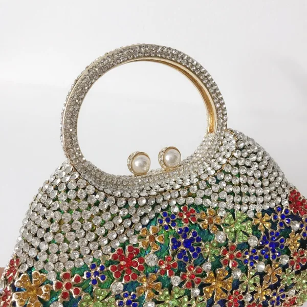 Mode Goud Rhinestone Avond Handtassen Handtas 2023 Legering