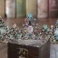 Vintage Barock Multi-Färger Rhinestone Brud Huvudbonad 2022 Legering Bröllop Tiara