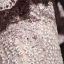 Modern / Fashion Lavender See-through Evening Dresses  With Shawl 2018 A-Line / Princess Scoop Neck Sleeveless Appliques Lace Pearl Rhinestone Sweep Train Formal Dresses