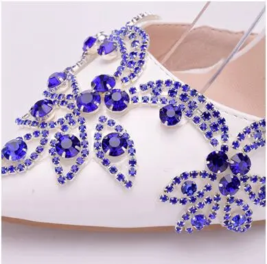 Schöne Weiß Strass Ball Pumps 2022 9 cm Stilettos Spitzschuh Pumps Hochhackige