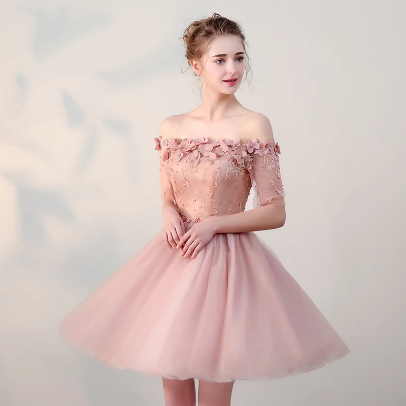 pink graduation dresses for 8th grade 2024 Two Piece Rose Pink Grade 8 Grad Dresses Prom Dress Ball Gown