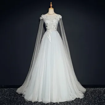 Élégant Bleu Ciel Robe De Bal 2018 Princesse Encolure Carrée Sans Manches Appliques En Dentelle Watteau Train Volants Dos Nu Robe De Ceremonie