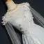 Élégant Bleu Ciel Robe De Bal 2018 Princesse Encolure Carrée Sans Manches Appliques En Dentelle Watteau Train Volants Dos Nu Robe De Ceremonie