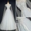 Élégant Bleu Ciel Robe De Bal 2018 Princesse Encolure Carrée Sans Manches Appliques En Dentelle Watteau Train Volants Dos Nu Robe De Ceremonie