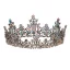 Vintage Barock Multi-Färger Rhinestone Brud Huvudbonad 2022 Legering Bröllop Tiara