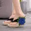 Bohemia Red Lace Flower Beach Womens Sandals 2024 9 cm Wedges Open / Peep Toe Sandals