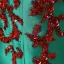 Chic / Belle Robe De Soirée 2017 Vert Foncé Tribunal Train Trompette / Sirène Encolure Dégagée Sans Manches Dos Nu Faux Diamant Perlage Paillettes Perle