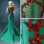 Chic / Belle Robe De Soirée 2017 Vert Foncé Tribunal Train Trompette / Sirène Encolure Dégagée Sans Manches Dos Nu Faux Diamant Perlage Paillettes Perle