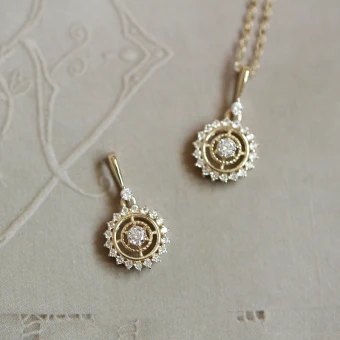 Vintage Retro Gold Rhinestone Sterling Silver Necklaces Accessories 2023