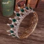 Charming Burgundy Handmade  Rhinestone Alloy Bridal Hair Accessories Wedding Crown 2023