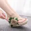 Bohemia Red Lace Flower Beach Womens Sandals 2024 9 cm Wedges Open / Peep Toe Sandals
