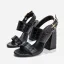 Chic / Beautiful Black Street Wear Womens Sandals 2022 11 cm Thick Heels Open / Peep Toe Sandals High Heels