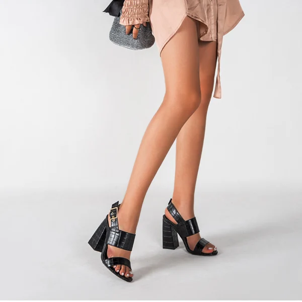 Vintage / Retro Brown Street Wear Womens Sandals 2022 Ankle Strap 11 cm Thick Heels Open / Peep Toe High Heels Sandals