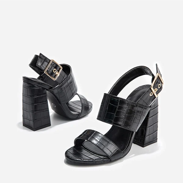 Vintage / Retro Brown Street Wear Womens Sandals 2022 Ankle Strap 11 cm Thick Heels Open / Peep Toe High Heels Sandals
