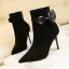 Mote Brun Sløyfe Gateklær Boots Dame 2022 8 cm Stiletthæler Spisse Boots