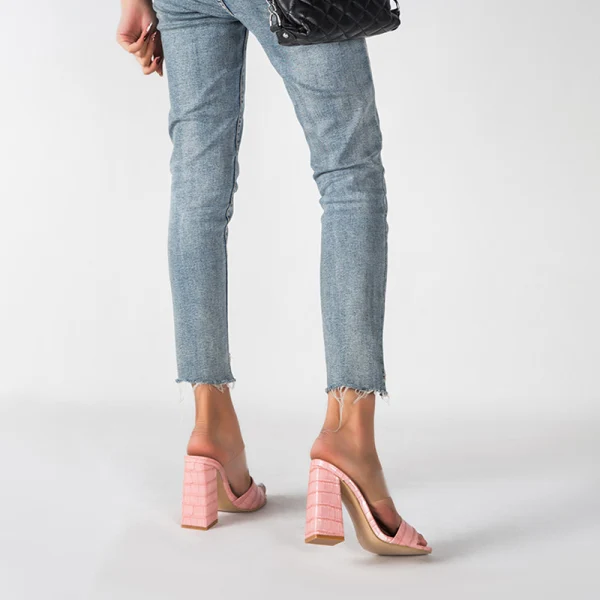 Sexy Beige Street Wear Womens Sandals High Heels 2022 11 cm Thick Heels Open / Peep Toe Sandals