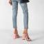 Sexy Beige Street Wear Womens Sandals High Heels 2022 11 cm Thick Heels Open / Peep Toe Sandals