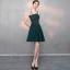 Modest / Simple Blushing Pink Homecoming Graduation Dresses 2018 A-Line / Princess Backless Spaghetti Straps Sleeveless Short Prom Dresses