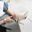 Schöne Gelb Büro OL Pumps 2020 Lackleder 8 cm Stilettos Spitzschuh Pumps