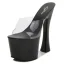 Transparent Summer Rave Club Womens Sandals 2020 17 cm Thick Heels Open / Peep Toe Sandals