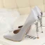 Snygga / Fina Burgundy Kontors OL Satin Pumps 2020 10 cm Stilettklackar Spetsiga Pumps