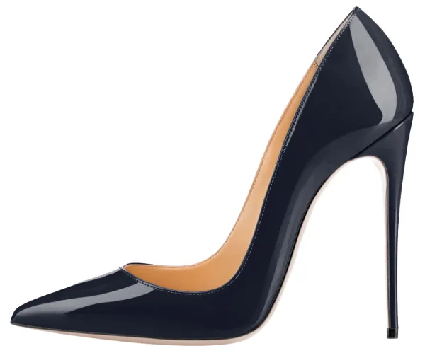 Mooie / Prachtige Bordeaux Kantoor OL Pumps 2020 Lakleer 12 cm Naaldhakken / Stiletto Spitse Neus Pumps