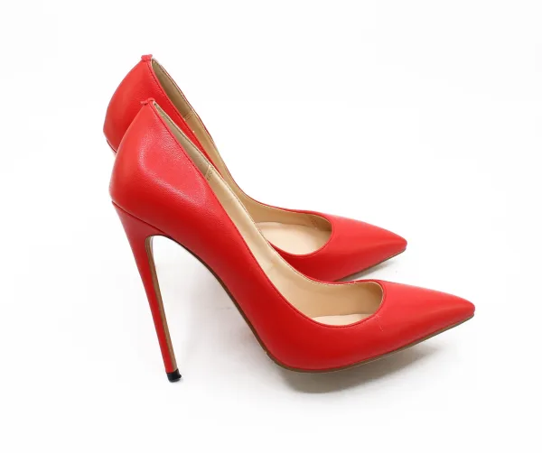Fine Brun Kontor OL Pumps 2020 12 cm Stiletthæler Spisse Pumps
