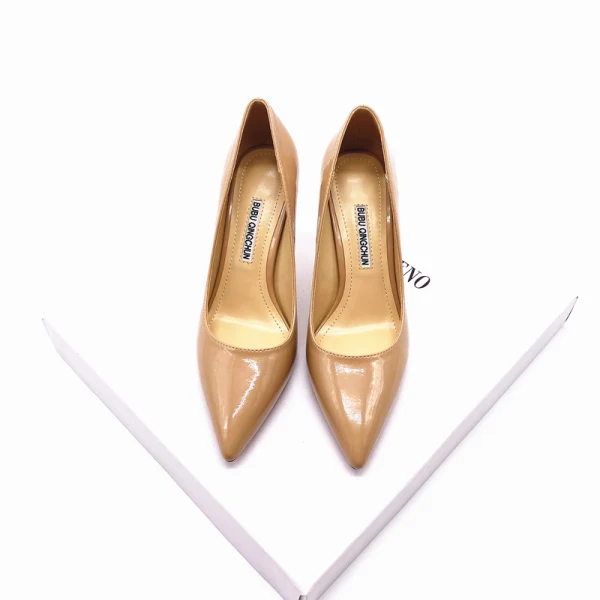 Modest / Simple Black Office OL Leather Pumps 2020 Patent Leather 8 cm Stiletto Heels Pointed Toe Pumps