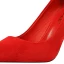 Enkla Gul Casual Mocka Pumps 2021 9 cm Stilettklackar Högklackade Spetsiga Pumps