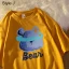 Summer Street Wear White Cartoon Loose T-Shirts 2021 Cotton Scoop Neck Short Sleeve Women's Tops
