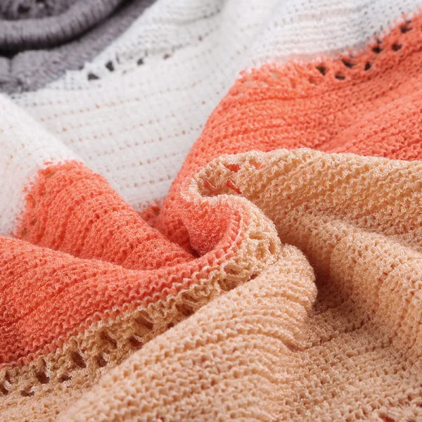 Fashion Fall Winter Casual Multi-Colors Stripe Knitting Hooded Sweatshirts 2021 Loose Long Sleeve Women Tops