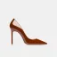 Chic / Beautiful Pearl Pink Street Wear Leather Pumps 2021 Patent Leather 10 cm Stiletto Heels Pointed Toe High Heels Pumps