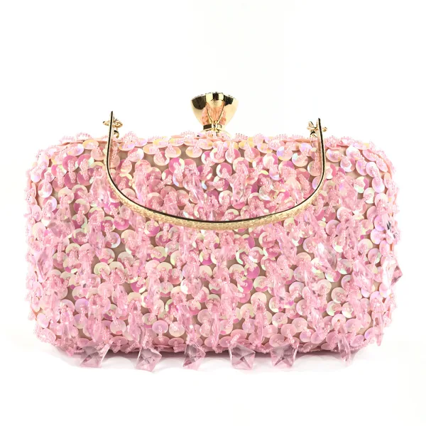 Scintillantes Multi-Couleurs Paillettes Carrés Cocktail Pochette 2021