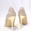 Scintillantes Doré Chaussure De Mariée 2018 Paillettes 10 cm Talons Aiguilles À Bout Pointu Mariage Escarpins