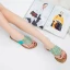 Schöne Weiß Sommer Perle Strass Strand Flache Sandalen Damen 2021 Peeptoes Sandaletten