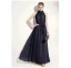 Elegant Summer Khaki Maxi Dresses 2018 Pleated High Neck Short Sleeve Floor-Length / Long Womens Clothing