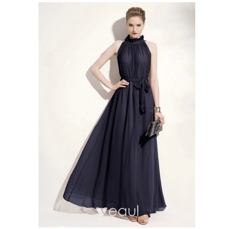 open lace back dress Glitter Pleated High Low Dress with Belt 7 / Black