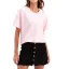 Casual Summer Solid Color Khaki Tops T-Shirts 2021 Cotton Scoop Neck Short Sleeve Women's Tops T-shirt