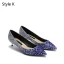 Schöne Silber Abend Pumps 2019 Leder Pailletten 4 cm Stilettos Spitzschuh Low Heel Pumps