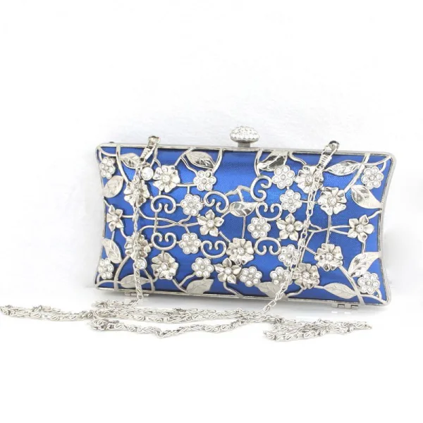 Chic / Belle Rouge Pochette Perlage Faux Diamant Métal Soirée Accessorize 2019