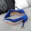 Stijlvolle Koninklijk Blauw Avond Pumps 2019 Satijn 10 cm Naaldhakken / Stiletto Spitse Neus Pumps