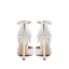 Fashion Nude Evening Party Womens Shoes 2020 Bow Ankle Strap 8 cm Stiletto Heels Pointed Toe Heels