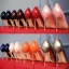 Schöne Beige Freizeit Pumps 2020 Lackleder 8 cm Stilettos Spitzschuh Pumps