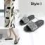 Abordable Rougissant Rose Désinvolte Plage Pantoufle & Tongs 2020 Fleur Perle Paillettes Peep Toes / Bout Ouvert Plate Chaussures Femmes