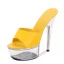 Sexy Black Rave Club Womens Sandals 2020 Patent Leather 15 cm Stiletto Heels Open / Peep Toe Sandals