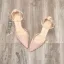 Schlicht Nude Datierung Sandalen Damen 2020 Knöchelriemen 10 cm Stilettos Spitzschuh Sandaletten