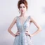 Sparkly Grey Evening Dresses  2018 Tulle Glitter Sequins Evening Party Formal Dresses
