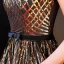 Chic / Belle Doré Robe De Graduation 2018 Princesse Col Haut Tulle Rayé Perlage Glitter Paillettes de retour Robe De Ceremonie